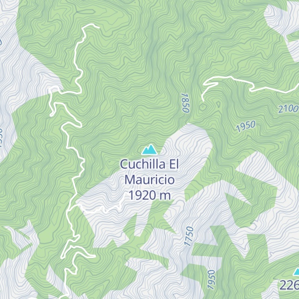 Map of Cuchilla El Mauricio