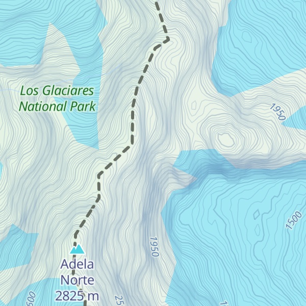 Map of Cerro Torre