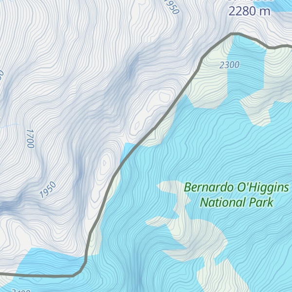 Map of Cerro Piergiorgio