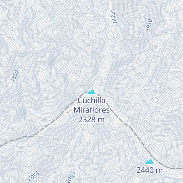 Map of Cuchilla Miraflores