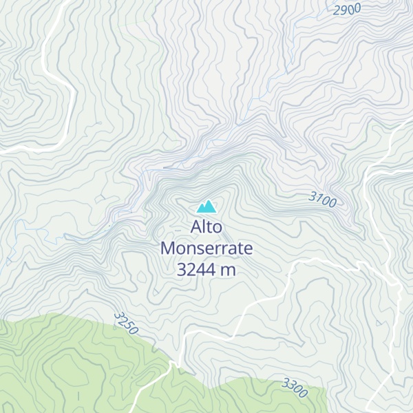 Map of Alto Monserrate