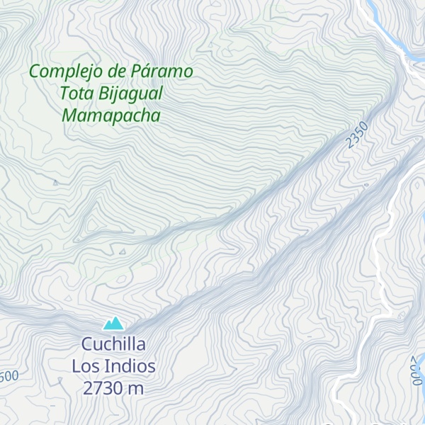 Map of Cuchilla El Zarzal