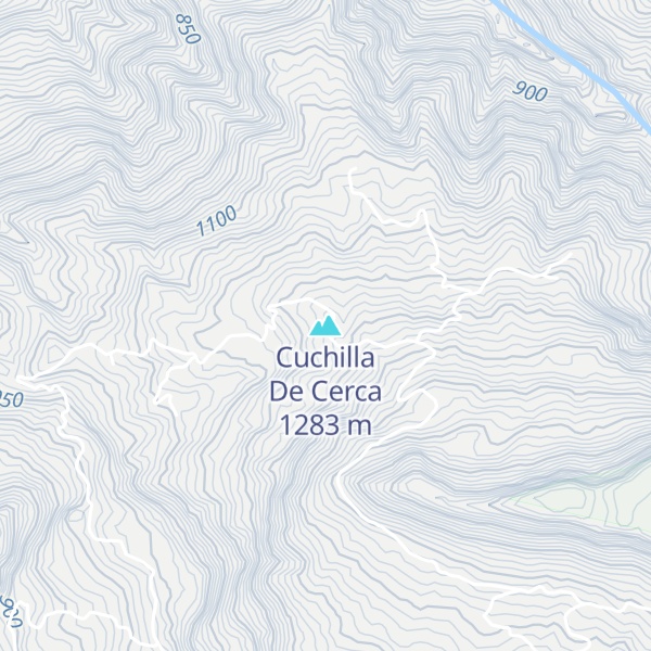 Map of Cuchilla De Cerca