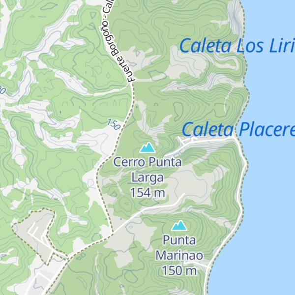 Map of Cerro Punta Larga
