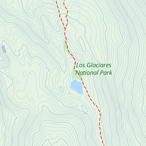 Map of Refugio Paso del Viento
