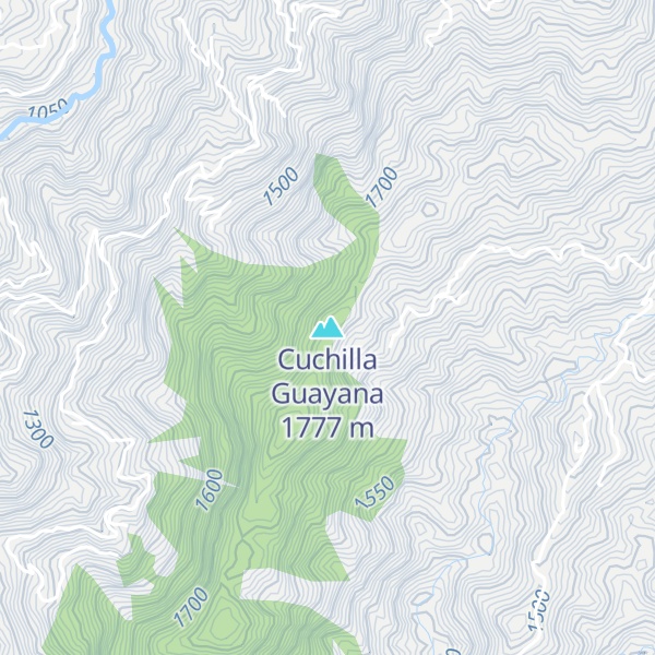 Map of Cuchilla Guayana