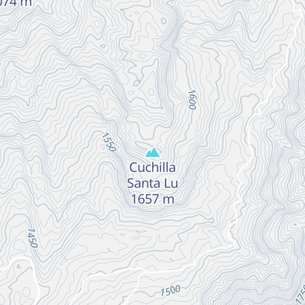 Map of Cuchilla Santa Lu