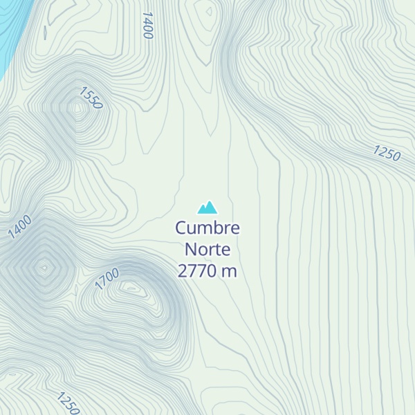 Map of Cumbre Norte