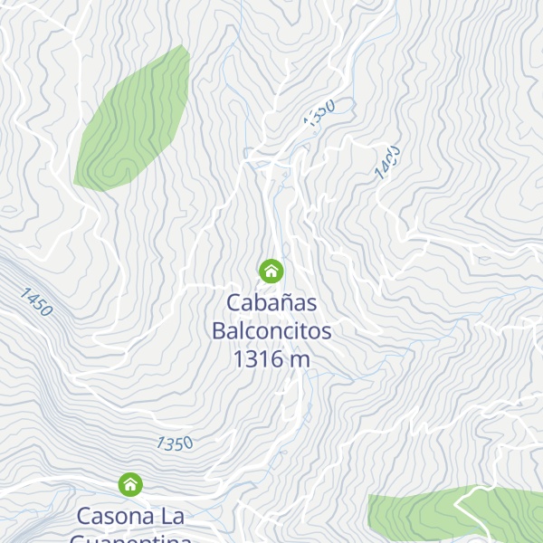 Map of Cabañas Balconcitos