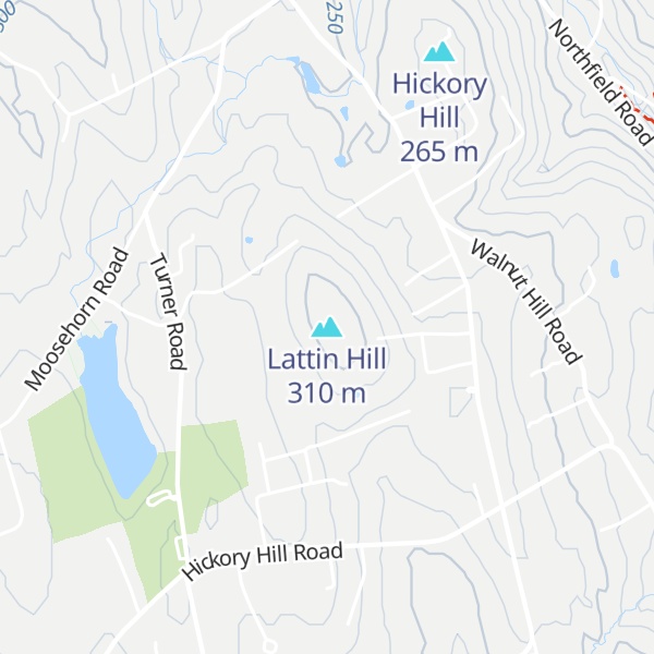 Map of Lattin Hill