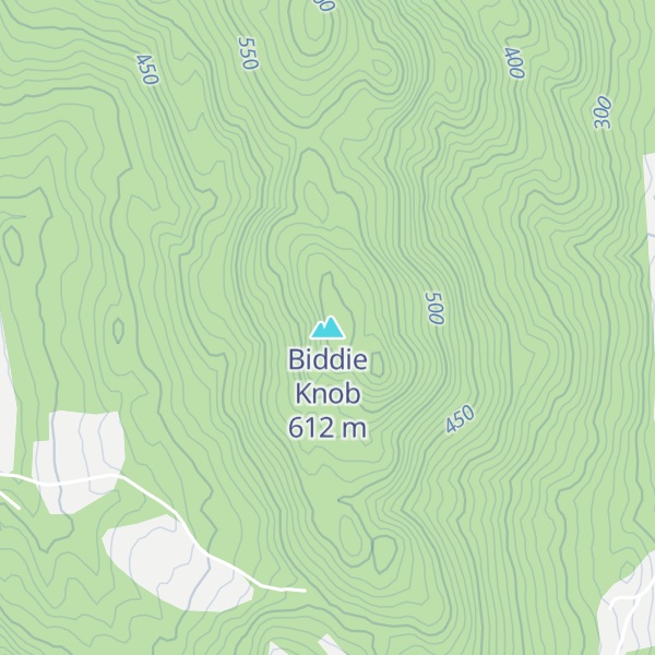 Map of Biddie Knob