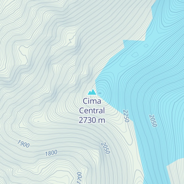 Map of Cima Central
