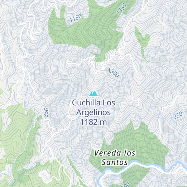 Map of Cuchilla Los Argelinos