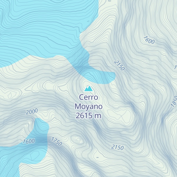 Map of Cerro Moyano
