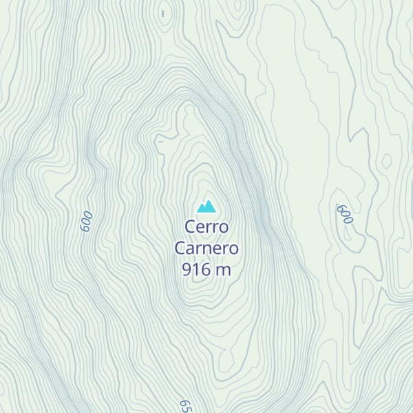 Map of Cerro Carnero