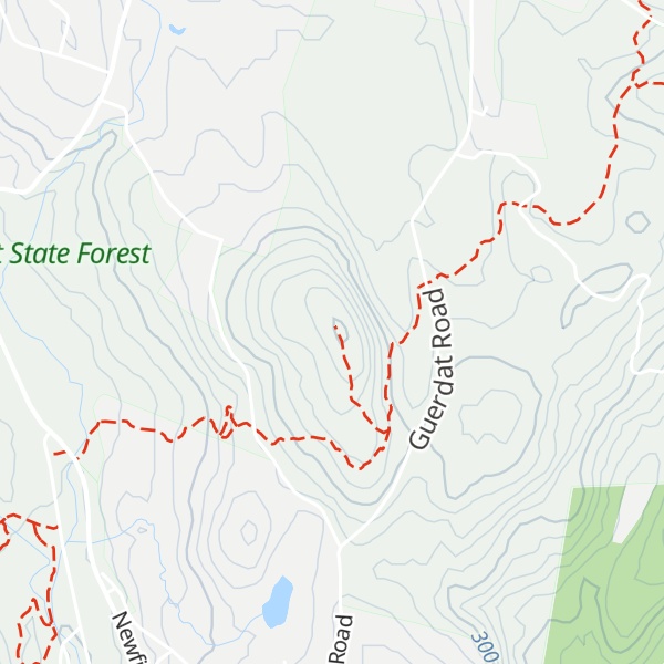 Map of Walnut Mountain