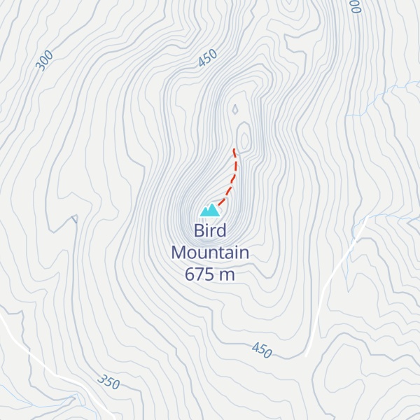 Map of Bird Mountain