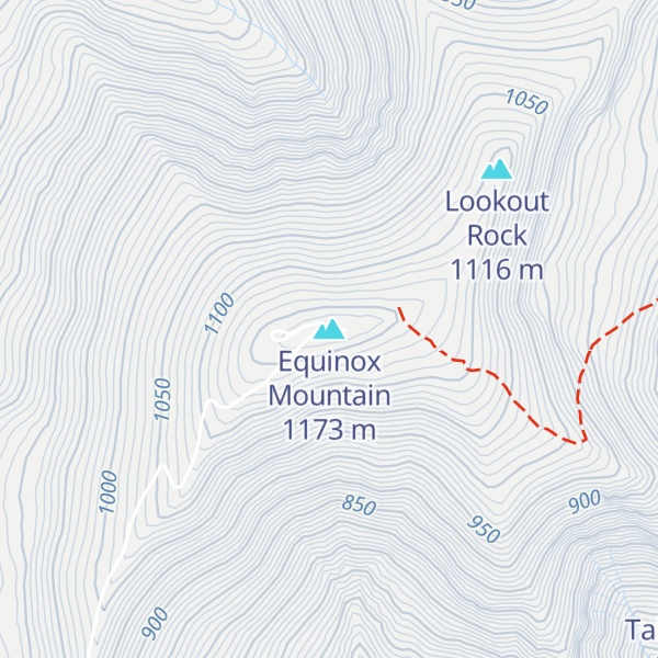 Map of Equinox Mountain
