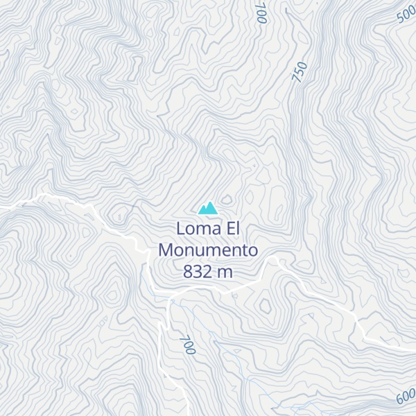 Map of Loma El Monumento