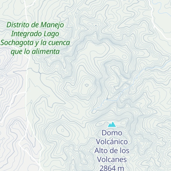 Map of Domo Volcánico El Mirador