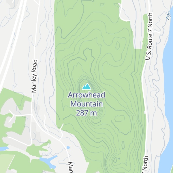 Map of Arrowhead Mountain