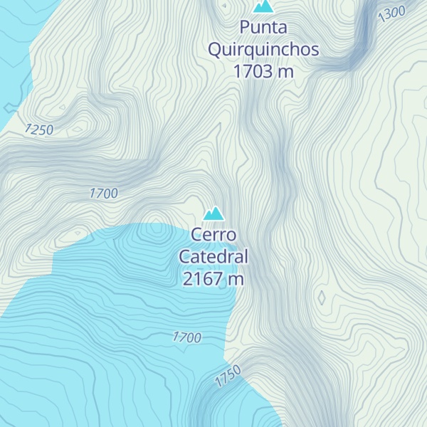 Map of Cerro Catedral