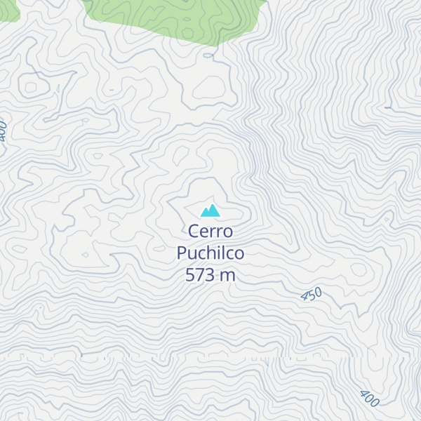 Map of Cerro Puchilco