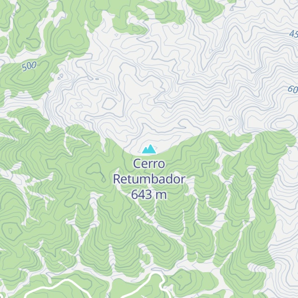 Map of Cerro Retumbador