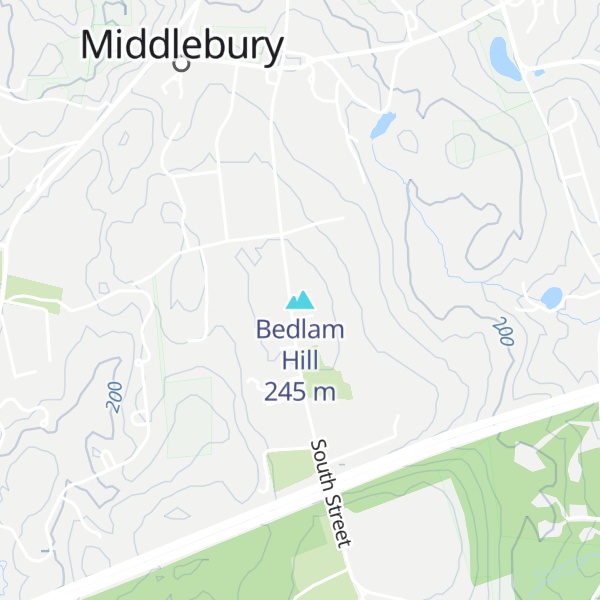 Map of Bedlam Hill