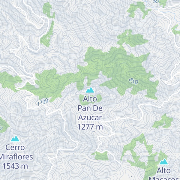 Map of Alto Pan De Azucar