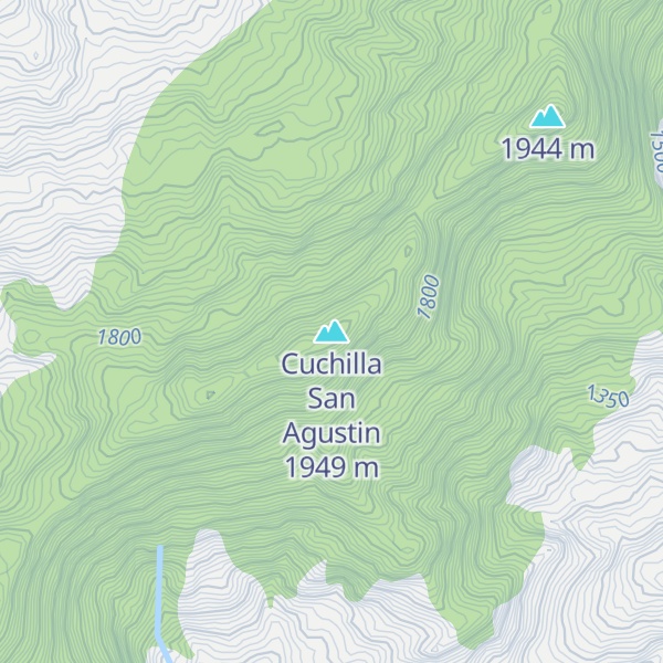 Map of Cuchilla San Agustin
