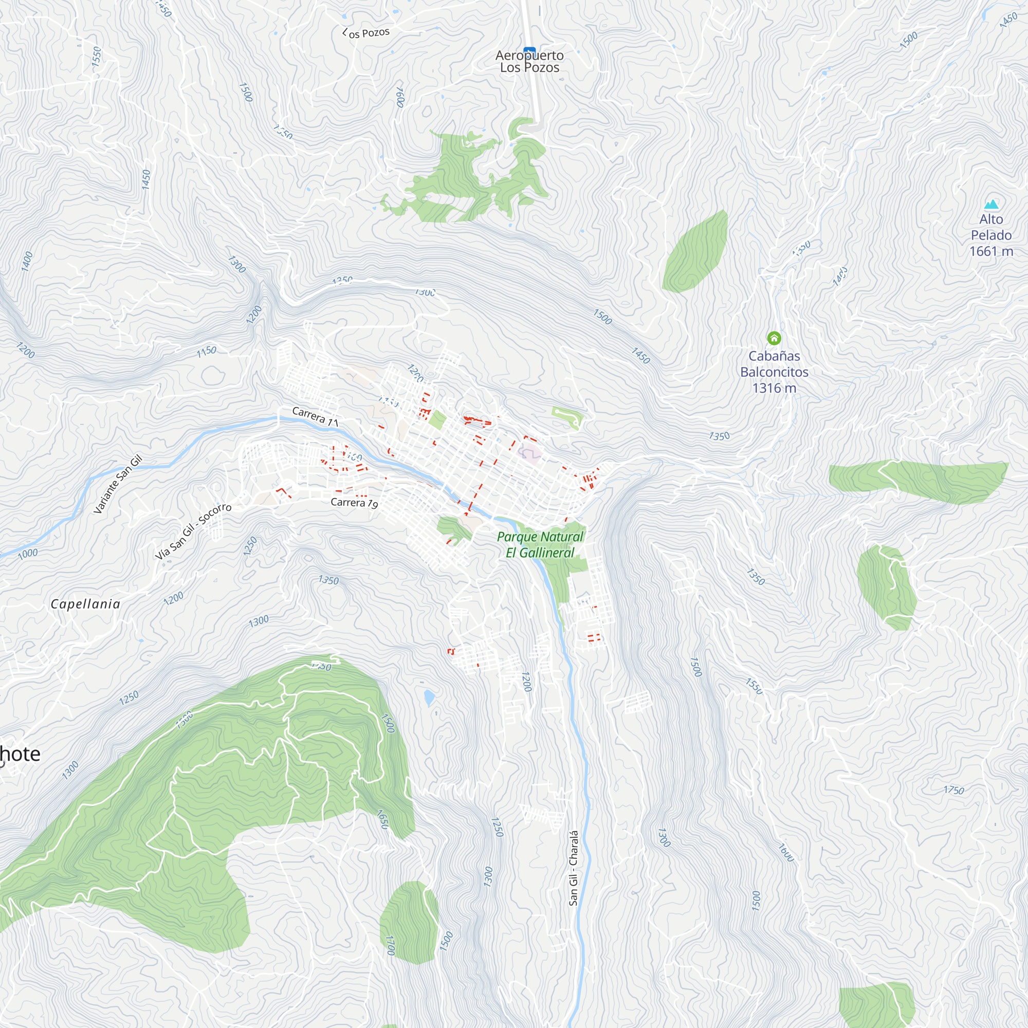 Parapente Chicamocha map