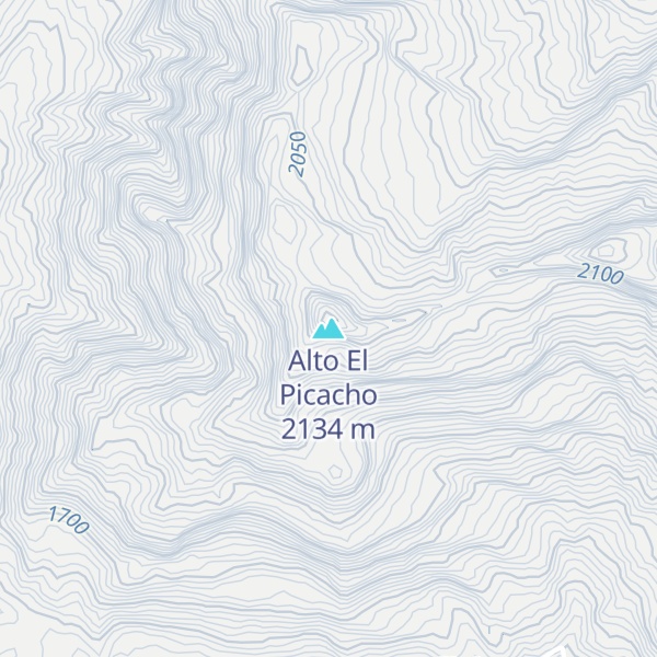 Map of Alto El Picacho