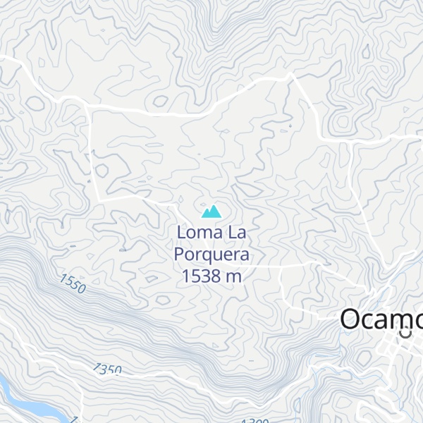 Map of Loma La Porquera