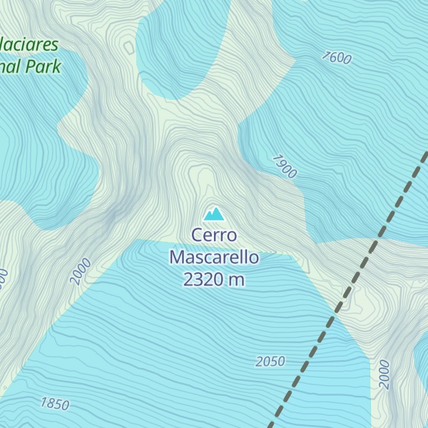 Map of Cerro Mascarello