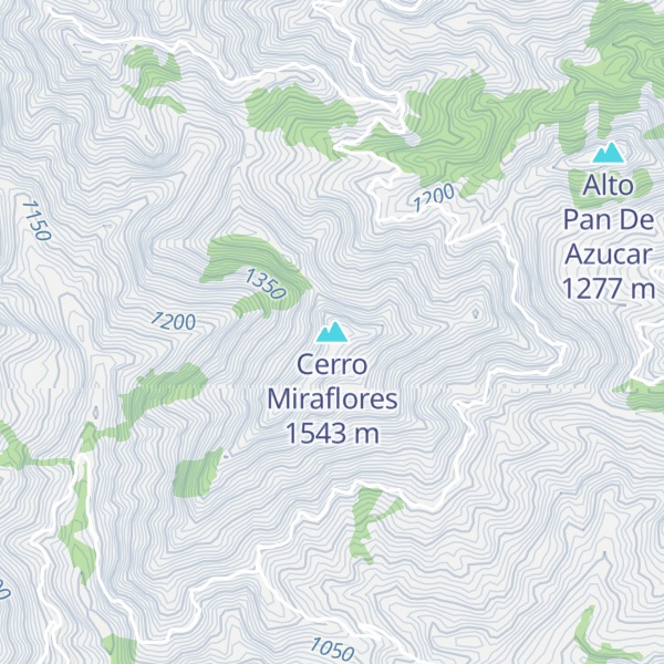 Map of Cerro Miraflores