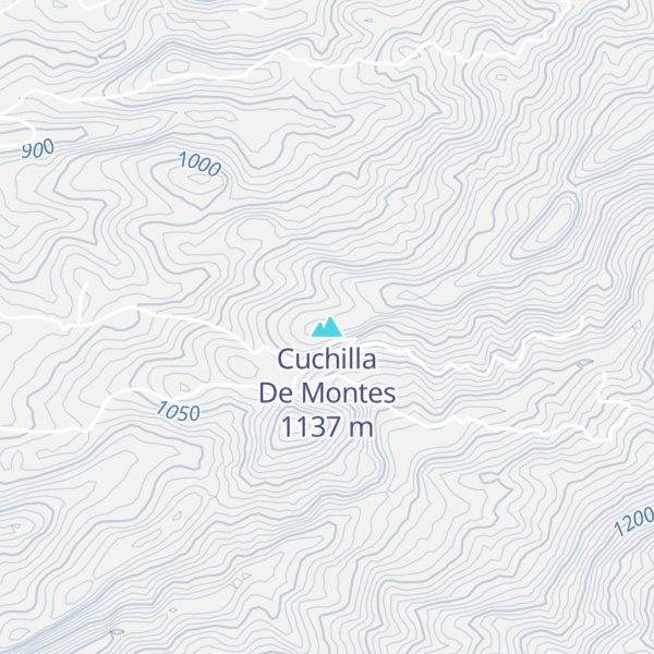Map of Cuchilla De Montes