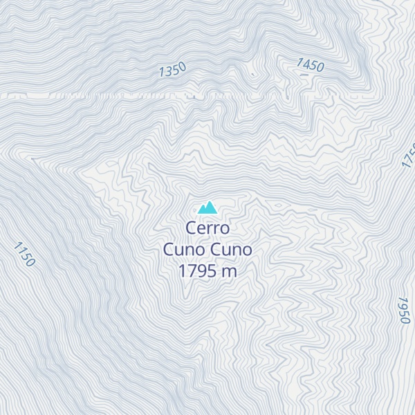 Map of Cerro Cuno Cuno