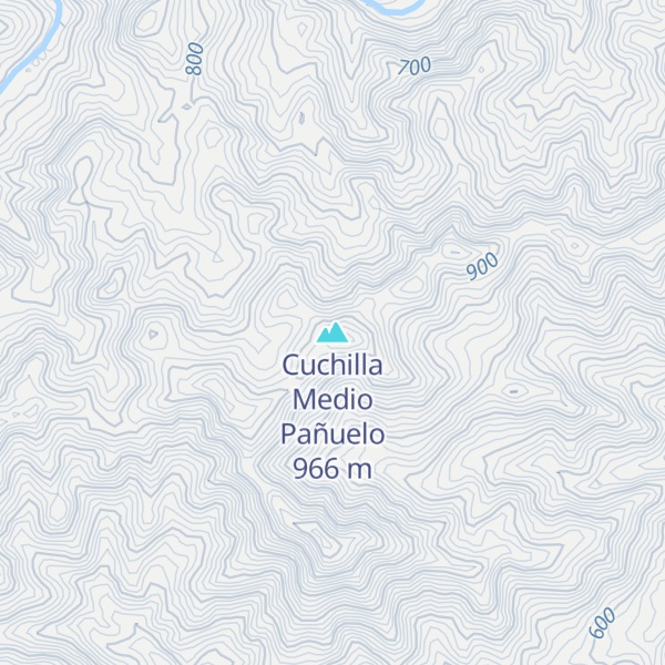 Map of Cuchilla Medio Pañuelo