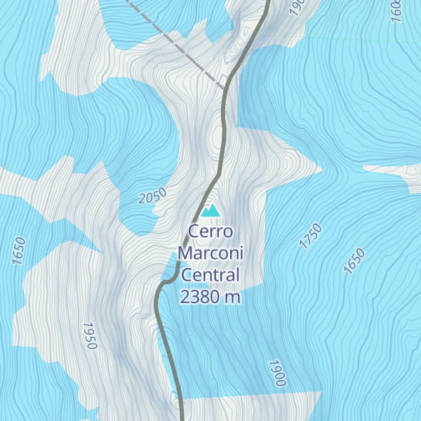 Map of Cerro Marconi Central