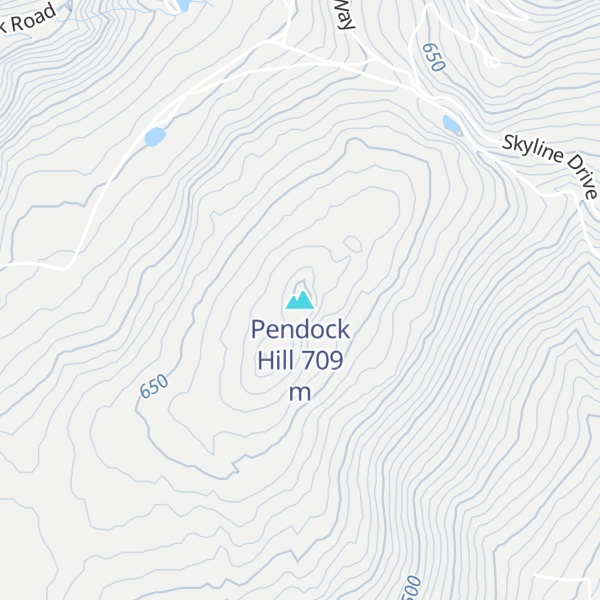 Map of Pendock Hill