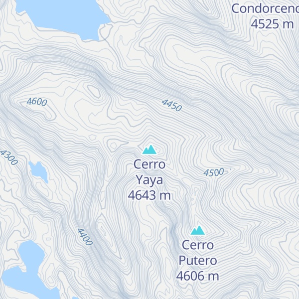 Map of Cerro Yaya