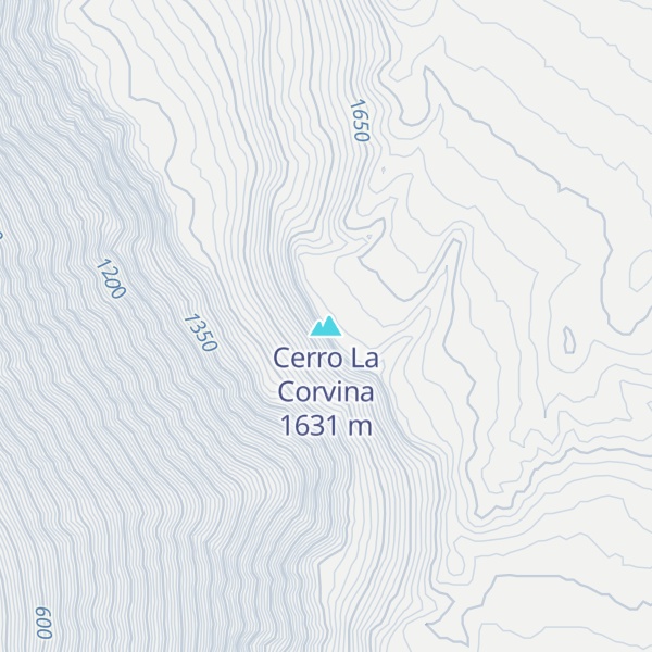 Map of Cerro La Corvina
