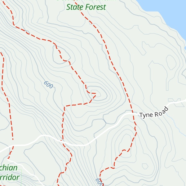 Map of Becket Mountain