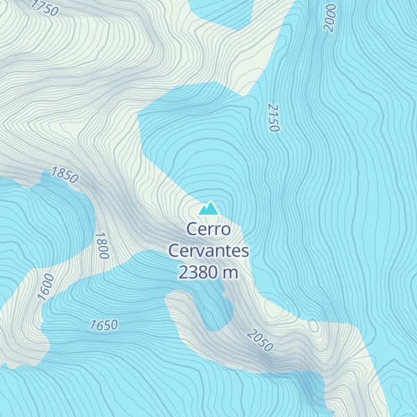 Map of Cerro Cervantes