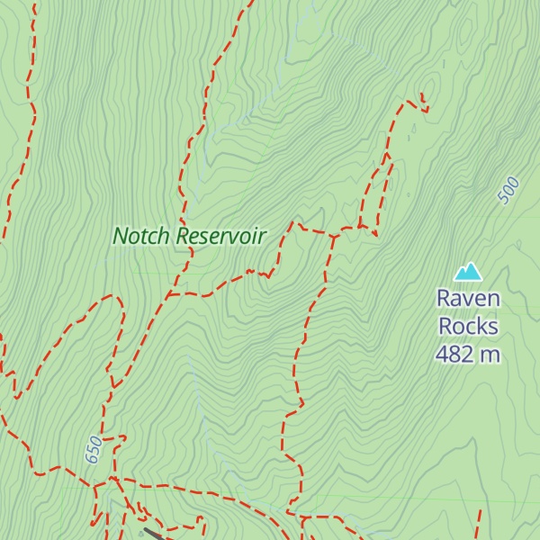 Map of Ragged Mountain