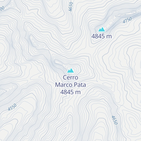 Map of Cerro Marco Pata