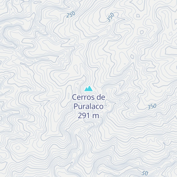 Map of Cerros de Puralaco