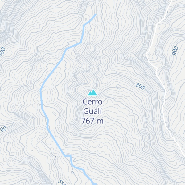 Map of Cerro Gualí