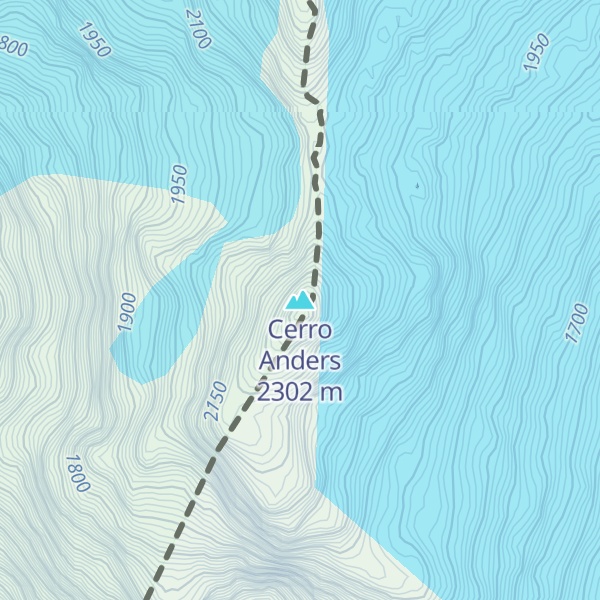 Map of Cerro Anders